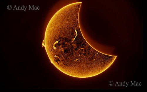 Partial Solar Eclipse by Andy Mac